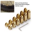 thumbnail image 2 of Mistaha Trousse d'Équilibrage en Laiton pour Rayons de Roue de Moto, Ensemble de 12, 2 of 6