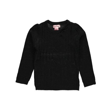 Pink Angel Little Girls' Toddler "Sparkled Cable" Sweater (Sizes 2T - 4T)