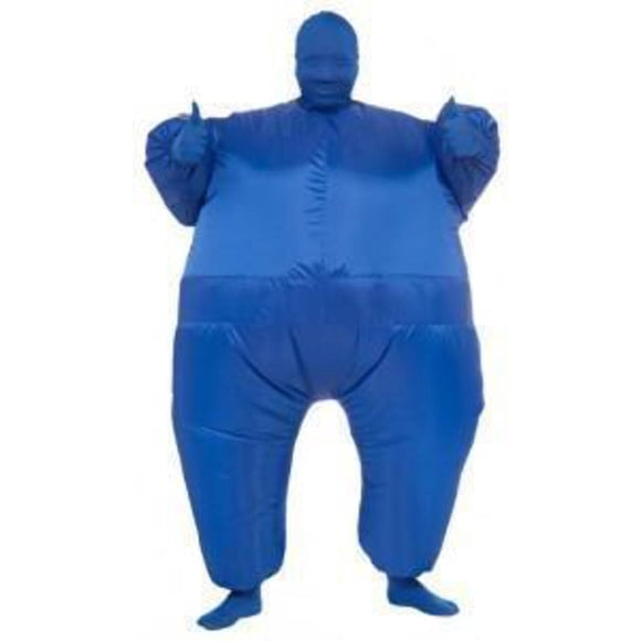 Disfraz inflable Rubies azul de cuerpo completo para adulto