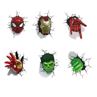 The Avengers Cartoon Theme 3D Wall Decals,Bedroom、Living Room、and Study Wall Background Decoration Stickers for Kids.