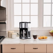 Ninja Coffee Maker, 12-Cup Coffee Brewer with Permanent Filter, 2 Brew Styles Classic & Rich, Adjustable Warming Plate, CE251 Black/Stainless Steel