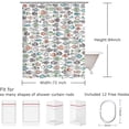 thumbnail image 3 of Colorful Fishes Shower Curtain, Kids Shower Curtains Set with 12 Hooks, Waterproof Shower Curtain for Bathroom, 72 x 84 Inch, Cartoon Fun Fishes Ocean Animals Bath Curtains, 3 of 5