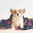 thumbnail image 4 of Yiaed Floral Print Dog Blankets-Cat Blanket Washable for Couch Protection,Puppy Blanket, Soft Plush Reversible Throw Furniture Protector-Large, 4 of 8