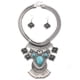 thumbnail image 3 of Conjunto de aretes de collar de turquesa Hugo Enthic, 3 of 7