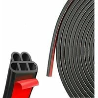 

Car Door Seal Self Adhesive Rubber T-Shaped Car Sealing Strip Car Weatherstrip for Sound Insulation and Window Edge Protection Trunk (21 Meters)
