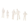 thumbnail image 3 of 100 Pack 1:75 Scale Unpainted Model People Figures for Railway Diorama Parts, 3 of 8