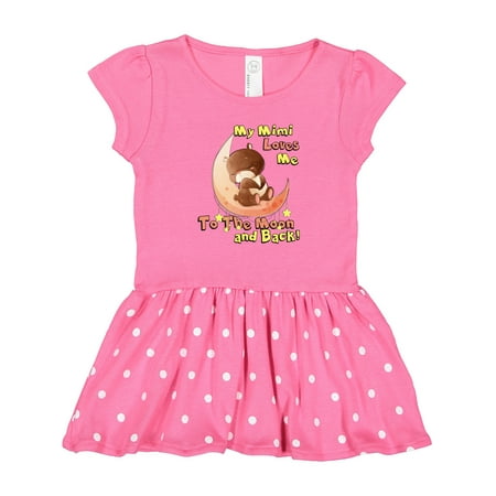 

Inktastic My Mimi Loves Me to the Moon and Back Gift Toddler Girl Dress