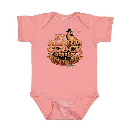 

Inktastic Rooster Funny Farm Alarm Gift Baby Boy or Baby Girl Bodysuit