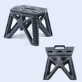 thumbnail image 4 of FHBVT Tabouret Pliable Portable Chaise de Camping Extérieure Écologique Plastique Résistant aux Chutes Fond Antidérapant Design à Grille Renforcée avec Poignée Léger Gain de Place pour Enfants Maison Voyage, 4 of 4