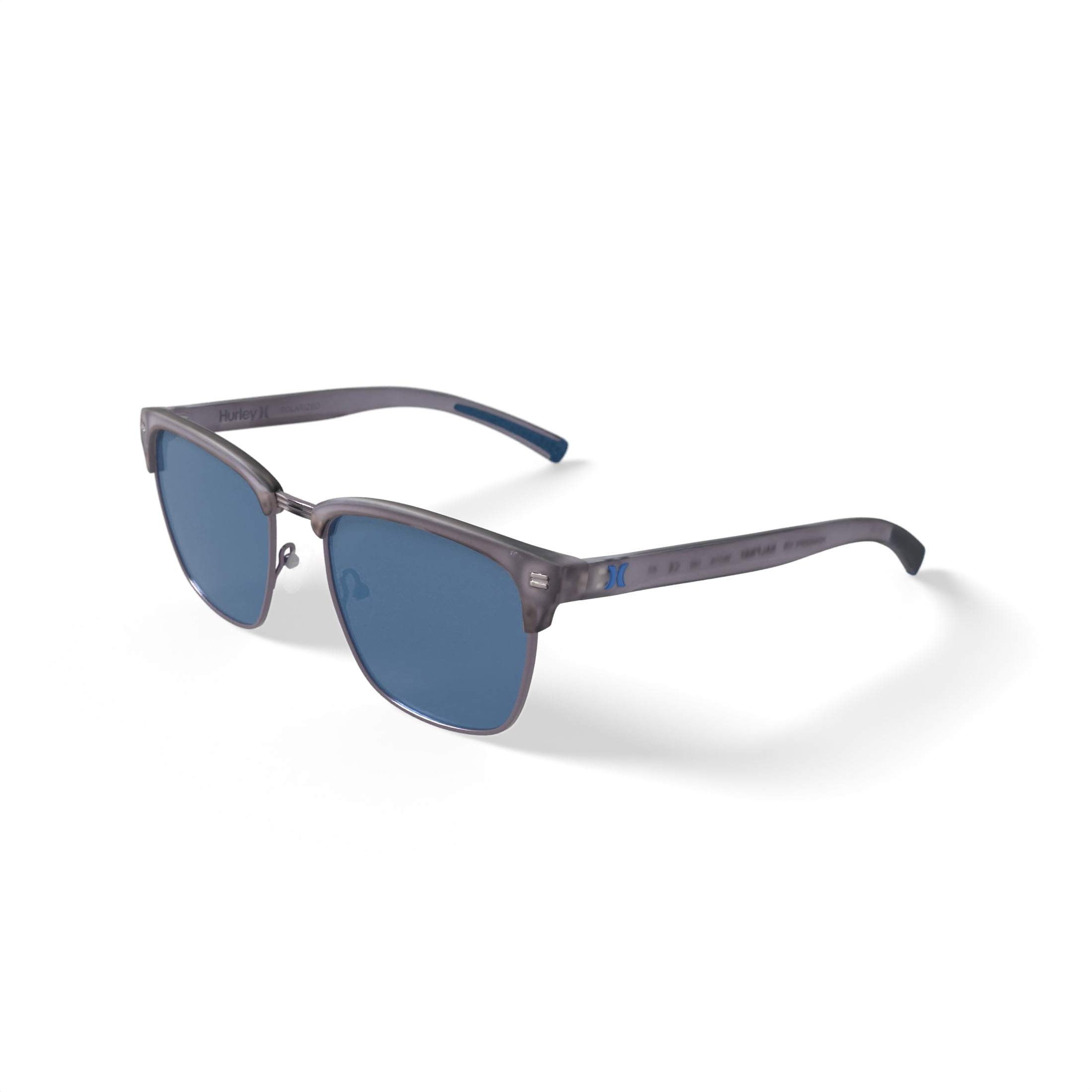 Hurley Men's Rx'able Sport Polarized Sunglasses, HSM4005PXWM Halfway, Gray, 56-19-140, with Case