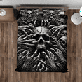 thumbnail image 3 of Lotusprinthandmade Horror Skull Quilt Bedding Set (Fold Hem) 5 Sizes (Made in Vietnam) (70x80), Scary Skull-Themed Quilt Bedding, Halloween Skull Bedroom Decor, 3 of 5