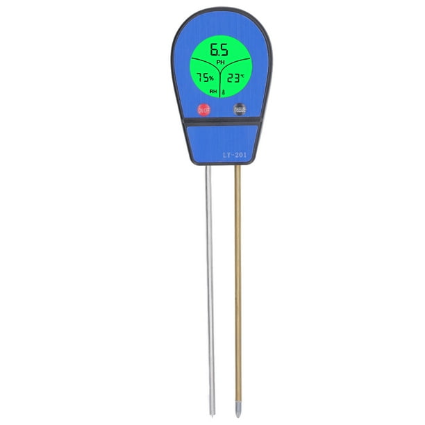 Medidor De PH Del Suelo, Pantalla LED Probador De PH Medidor De Humedad De Plantas Acidez Alcalinidad Herramienta De Prueba De Temperatura Kits De Herramientas De Jardinería Para Granja De Césped De J