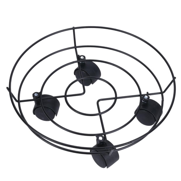 Soporte para plantas resistente con ruedas, soporte de hierro para macetas con ruedas para interiores. 30 centimetros