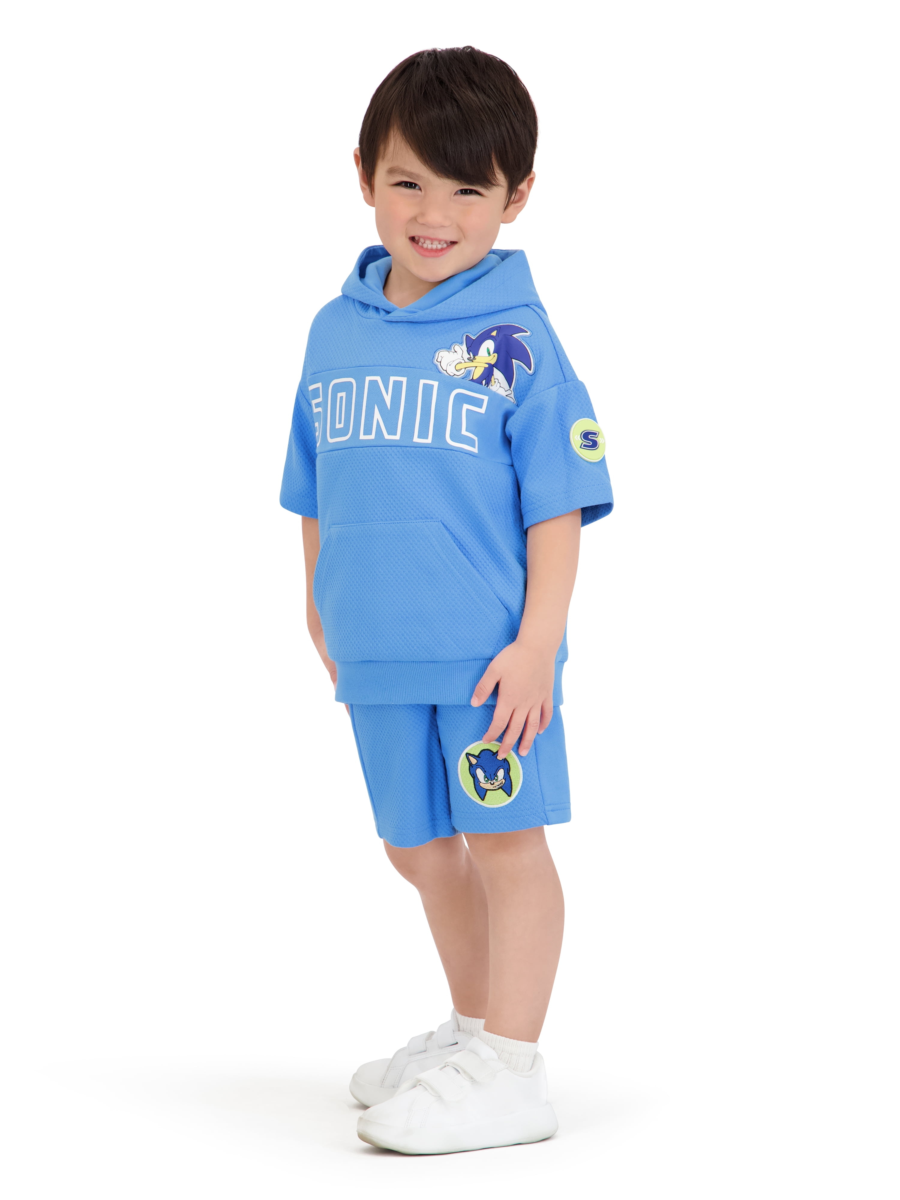 Sonic The Hedgehog Toddler Boy Textured Knit Short Set, Sizes 12 Months-5T