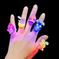 thumbnail image 3 of Paquete de 24 huevos de Pascua con anillos 3D con luces para dedos para niños, 3 of 5