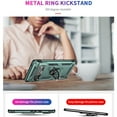 thumbnail image 4 of Feishell Hybrid Armor Phone Case for Google Pixel 6a,Military Grade Shockproof 360 Rotatable Metal Ring Holder Kickstand Support Magnetic Car Mount Dual Layer Protective Phone Cover,Darkgreen, 4 of 8