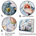 thumbnail image 3 of Designart "Beachside Gray Orchids" Orchids Floater Framed Canvas Prints, 3 of 5