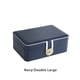thumbnail image 2 of Caja de almacenamiento para joyas, organizador de pendientes, caja de anillo de doble capa, colgantes, contenedor de embalaje de almacenamiento Ropa, zapatos y accesorios Miscelánea Azul marino Minnieouse  AP017782-02, 2 of 6