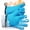 Blue, variant on Kitchen Oven Gloves - Dual-Layer  Grilling Gloves,  Oven Mitts with 5 Fingers,  Non-Slip Pot Holder for Barbecue, Cooking, Baking (Blue)