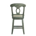 thumbnail image 4 of Weston Home Sheena Napoleon Back 24-inch Counter Height Wood Swivel Stool, Antique Sage, 4 of 7