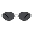 thumbnail image 4 of Gafas de Sol SOJOS Retro Ovaladas con Protección UV400 Plata, 4 of 7