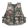 thumbnail image 2 of Chaleco táctico Yinane ajustable transpirable para juegos extremos CP camuflaje verde, 2 of 8