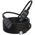 thumbnail image 2 of LAICAIW VCZHS USB 3.0 Extension Cable 100 FT, Active USB Extension Cable Male to Female with 4 Extension chipsets Signal Booster-Extra Long USB Extension Cable (5V/2A Power Adapter Included), 2 of 7