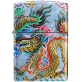 thumbnail image 2 of Zippo 48575 Dragon Design Tumbled Chrome Metal Windproof Lighter, 2 of 9