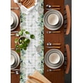 thumbnail image 5 of Eucalyptus Table Runner Sage Green Farm Plant Gray Buffalo Plaid Tablerunners 16 x 72 Inch, Table Decorations Tabletop Scarf for Summer Gathering Holiday Farmhouse Kitchen Dining Decor, 5 of 6
