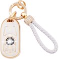 thumbnail image 1 of LAICAIW for Buick Key Fob Cover with Keychain Lanyard, 4 Buttons Soft TPU Keys Case Shell with Gold Keychain Compatible with Buick Encore Envision Lacrosse Verano Regal GL8(BCK-4), 1 of 6