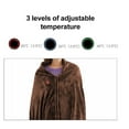 thumbnail image 6 of LACKUST Throw Heated Blanket ElectricClearance,59x33in Heating Home Shawl Blanket Warmer 3 Gears Temperature Brown Heated Blanket,5V, 6 of 8