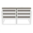 thumbnail image 5 of Mykonos Patio Loveseat White with Acrylic Fabric Cushions, 5 of 8