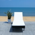 thumbnail image 2 of SAFAVIEH Outdoor Collection Cam Chaise Sunlounger Black/Beige, 2 of 13