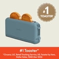 thumbnail image 4 of bella 2-Slice Slim Toaster with Extra Long Slot, 6 Setting Shade Control with Reheat & Cancel Buttons, Surf, 4 of 17