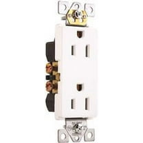 DUPLEX RECEPTACLE, RESIDENTIAL GRADE, NEMA 5-15R, 125 VOLT, 15 AMP, WHITE per 29 Each
