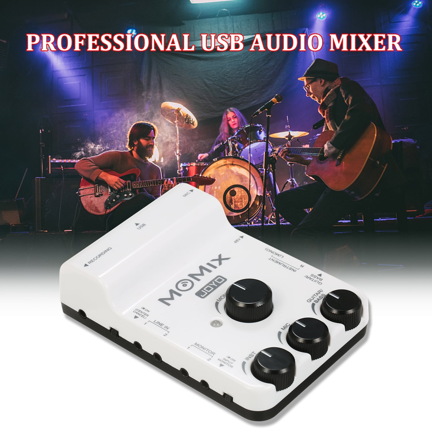 JOYO MOMIX USB Audio Interface Mixer Portable Audio Mixer 