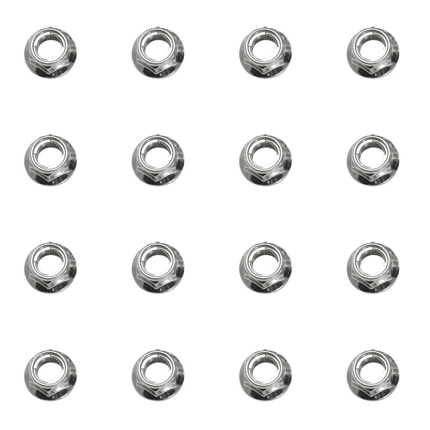 (16 Pack) Tusk Flange Locking Lug Nut 10mm x 1.25mm Thread Pitch For