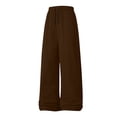 thumbnail image 5 of Iyufng Mens Wide Leg Sweatpants Drawstring Elastic Waist Full Length Loose Casual Pants with Pockets, 5 of 8