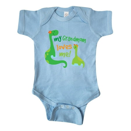 

Inktastic My Grandmom Loves Me Grandson Gift Gift Baby Boy Bodysuit
