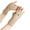 Beige, variant on Lolmot Women Winter Warm Knit Fingerless Gloves Thumbhole Arm Warmers Mittens Soft Warm Hand Crochet Mitten Gloves