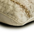 thumbnail image 2 of The HomeCentric Decorative Gold Pack of 2,12"x22" (30x55 cm) Lumbar Pillow Cover, Linen Beaded Sequins Oblong Pillow, Abstract Pattern Modern Style - Gold Rush, 2 of 3
