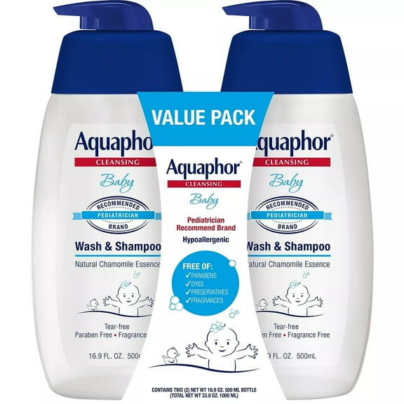 Aquaphor Baby Wash & Shampoo Value Pack, 2 pk. /16.9 fl. oz.
