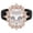 A-Black, variant on Flydeer Radiant Halo Silicone Rings for Women Wedding Engagement Ring 5A CZ Wedding Promise Ring Jewelry Gift for Her Size 5