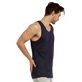 thumbnail image 3 of Men’s 100% Cotton Heavyweight Tank Top, Navy M, 1 Pack, 3 of 4