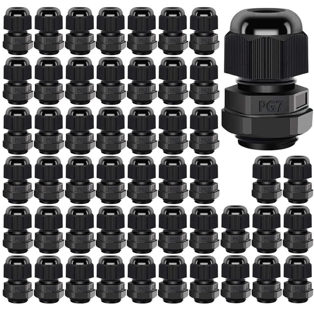 Prensaestopas Gebildet PG7 impermeable ajustable 3-6,5 mm