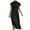 Black, variant on IROINNID Wedding Guest Dresses for Women Evening Night Party Dress Color Short Sleeve Dresses Trendy Formal Dress,Black