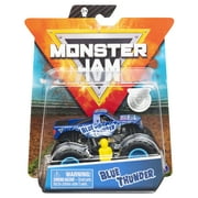 Monster Jam, Official Blue Thunder Monster Truck, Die-Cast Vehicle, 1:64 Scale