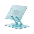 thumbnail image 6 of Incipio Translucent Adjustable Laptop Stand for Desk, Foldable, Portable Computer/Tablet Stand 360° Rotating-Turquoise, 6 of 14