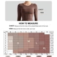 thumbnail image 4 of Women Double Lined Fitted Basic T Shirts Crew Neck Long Sleeve Crop Top, 4 of 6