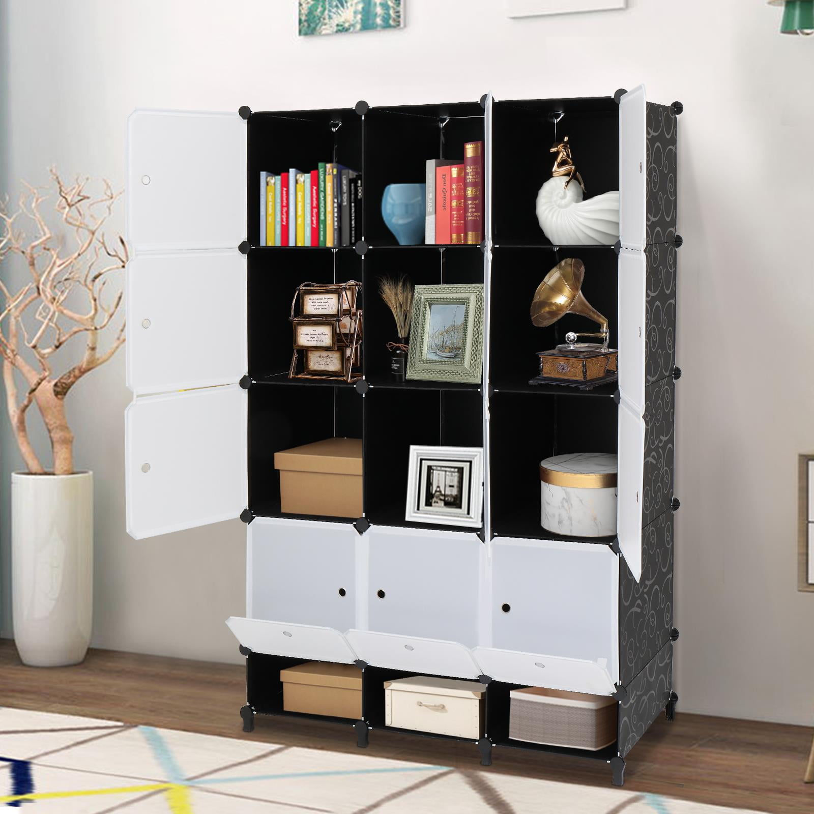 Ktaxon 12Cube DIY Portable Closet Clothes Organizer,Plastic Cube